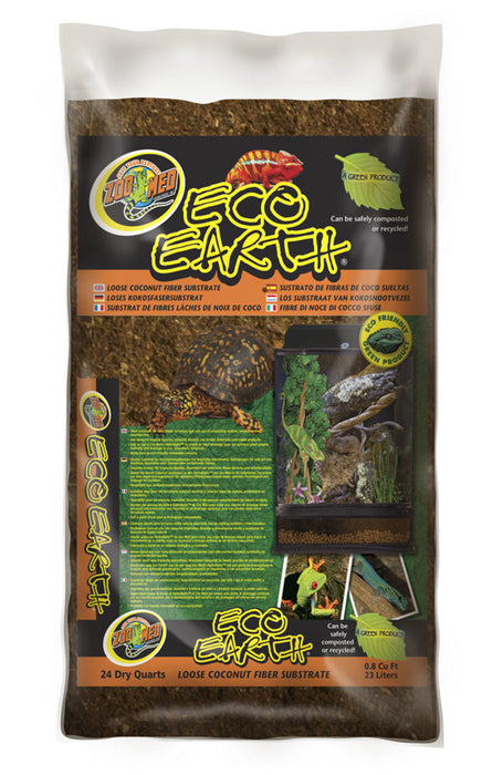 Zoo Med Eco Earth Coconut Fiber Substrate Brown, 1ea/24 qt