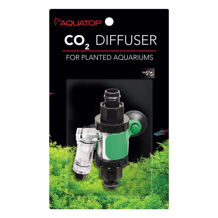 Aquatop In-line CO2 Diffuser for Canister Filters Black, Green, Silver, 1ea