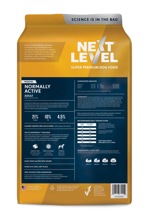 Next Level Normally Active Adult Dry Dog Food 1ea/40 lb