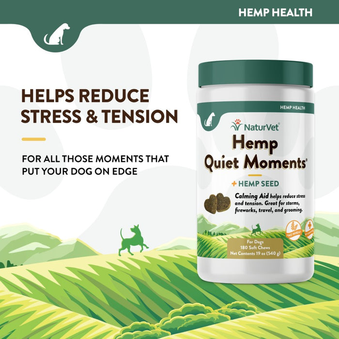 NaturVet Hemp Quiet Moments Soft Chews 1ea/180 ct