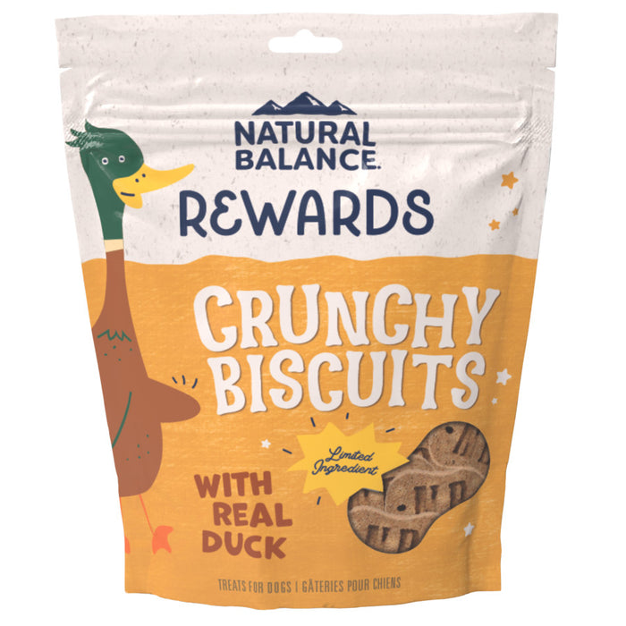 Natural Balance Pet Foods Rewards Crunchy Biscuits Small Breed Dog Treats Duck & Potato, 1ea/14 oz