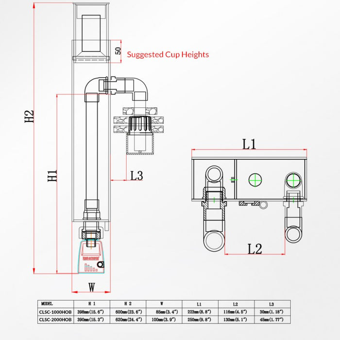 Reef Octopus BH1000 Hang on Skimmer 100g Reef Octopus