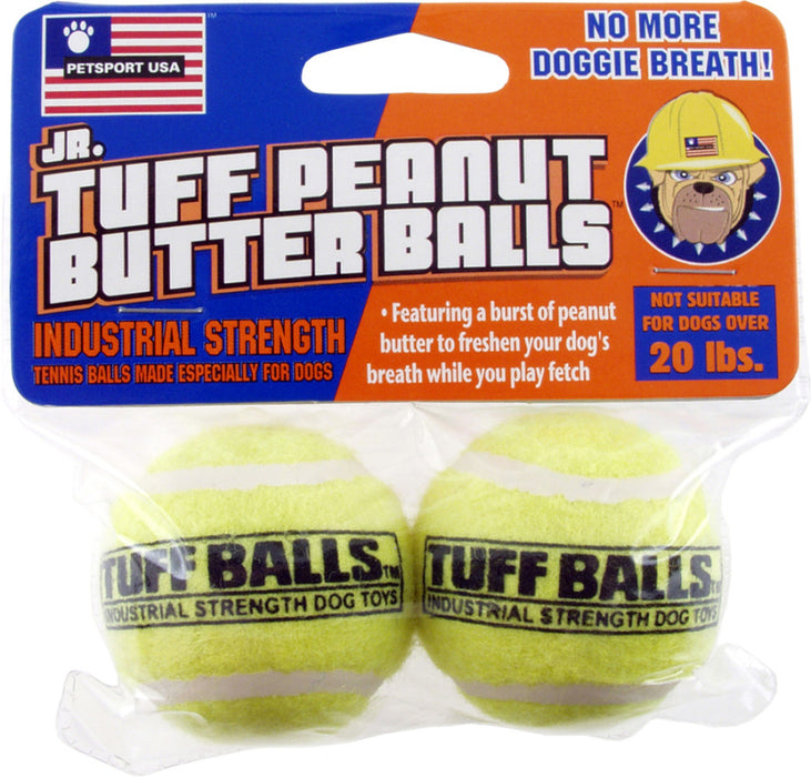 Petsport USA Jr. Peanut Butter Balls Dog toy Assorted, 1ea/2 pk, 1.8 in