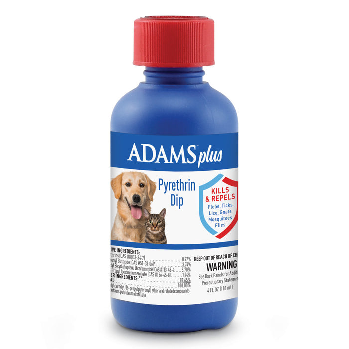 Adams Plus Pyrethrin Dip Clear, 1ea/4 fl oz