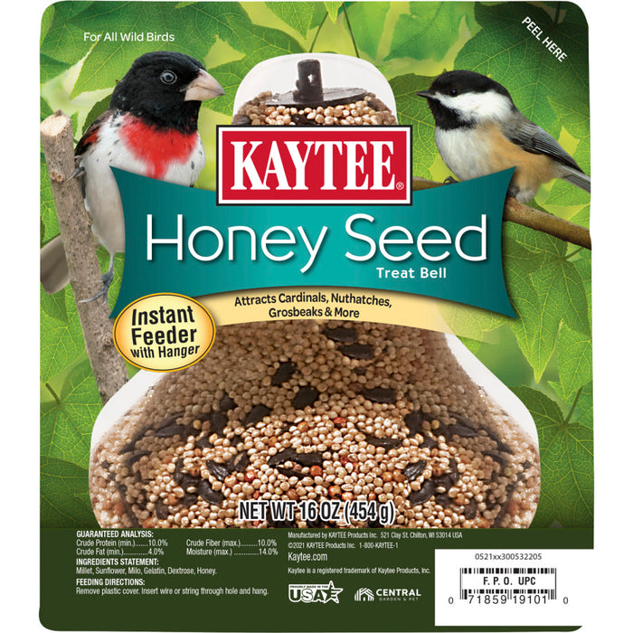 Kaytee Honey Bird Seed Treat Bell 1ea/1 lb