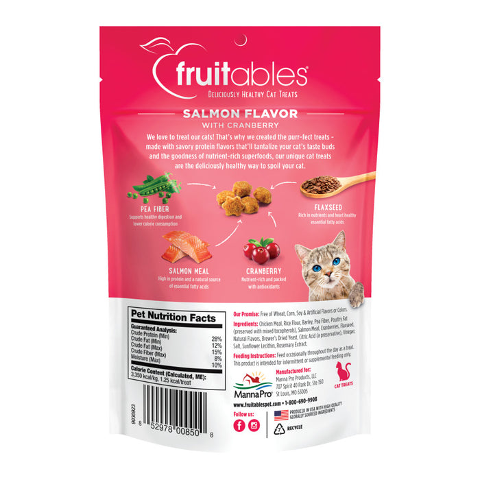 Fruitables Limited Ingredient Crunchy Cat Treats Salmon w/Cranberry, 1ea/2.5 oz