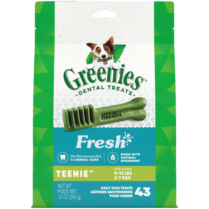 Greenies Dog Dental Treats Fresh, 1ea/27 oz, 43 ct, Teenie