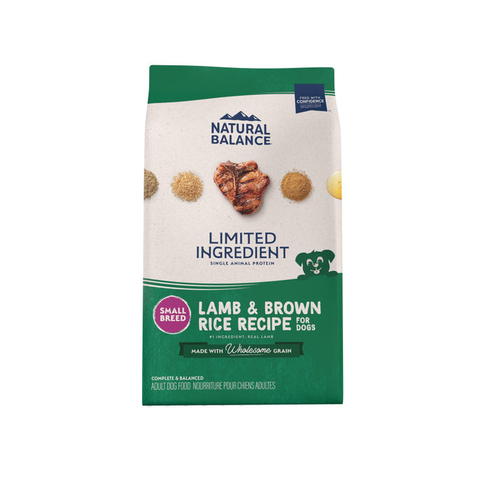 Natural Balance Pet Foods L.I.D. Small Breed Bites Dry Dog Food Lamb & Brown Rice, 1ea/12 lb