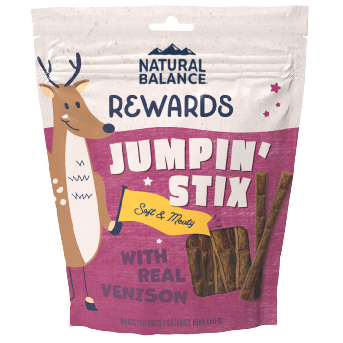 Natural Balance Pet Foods Rewards Jumpin' Stix Soft & Meaty Dog Treats Venison, 1ea/10 oz