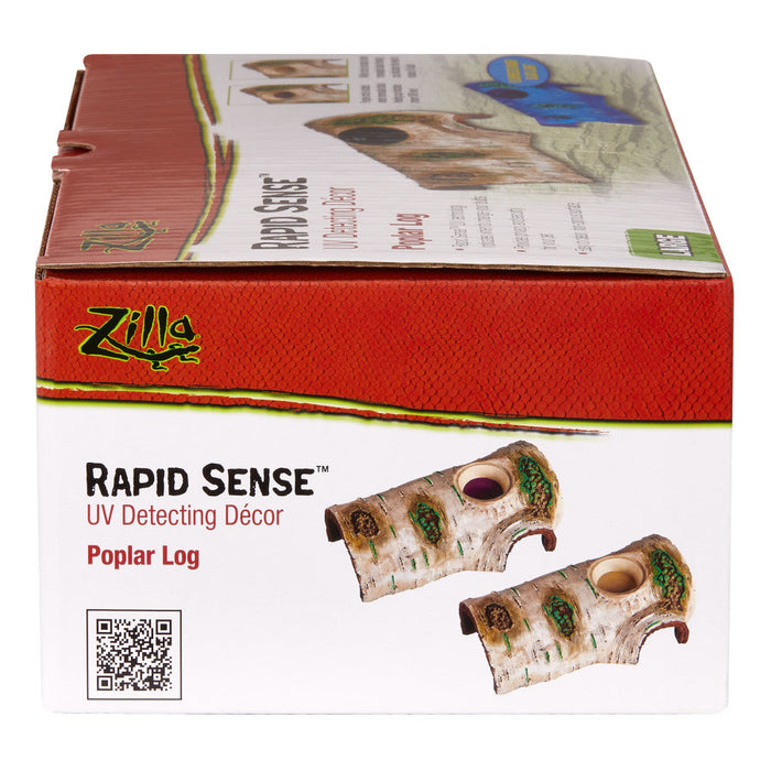 Zilla Rapid Sense Decor Medium Poplar Log, 1ea/Medium