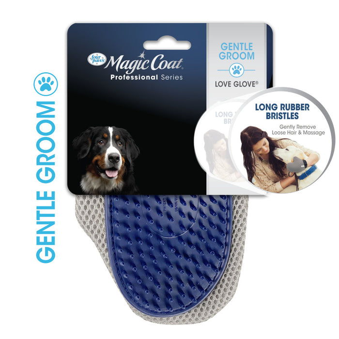 Four Paws Magic Coat Professional Series Love Glove Dog Grooming Mitt Grooming Mit, 1ea/One Size