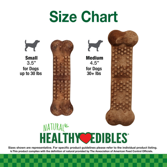 Nylabone Healthy Edibles Meaty Center Natural Dog Treats 1ea/SMall - Up To 30 lb, 4 ct