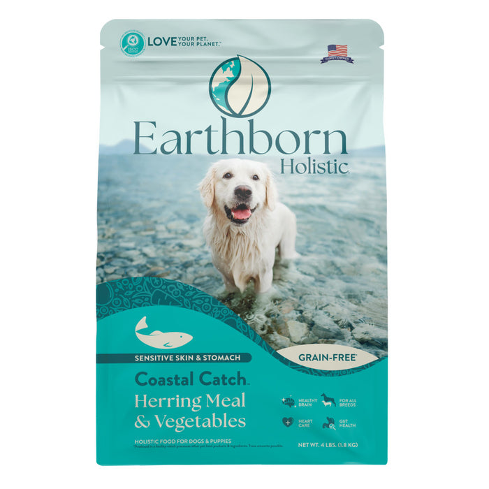 Earthborn Holistic Coastal Catch Grain-Free Dry Dog Food Herring Meal & Vegetables, 1ea/4 lb