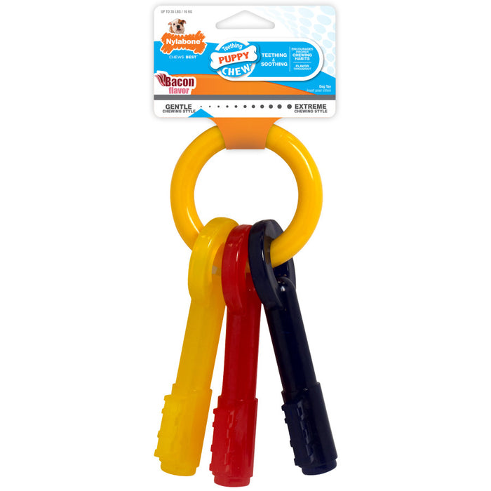 Nylabone Just for Puppies Teething Chew Toy Keys Chew Toy Keys, 1ea/Medium - Up To 35 lb