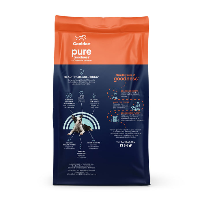 CANIDAE PURE Goodness w/Wholesome Grains Dry Puppy Food Salmon & Oatmeal, 1ea/4 lb