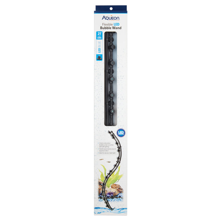 Aqueon Flexible LED Bubble Wand Blue, 1ea/21 in