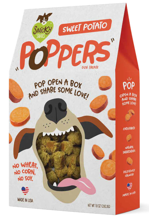 Snicky Snak Poppers Dog Treat Sweet Potato, 1ea/10 oz