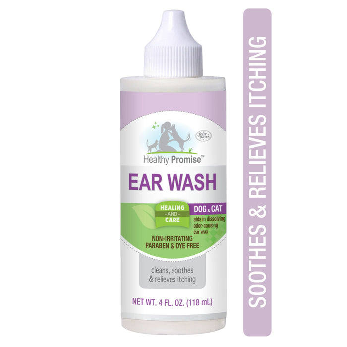 Four Paws Healthy Promise Pet Ear Wash for Dogs and Cats Ear Wash, 1ea/4 oz