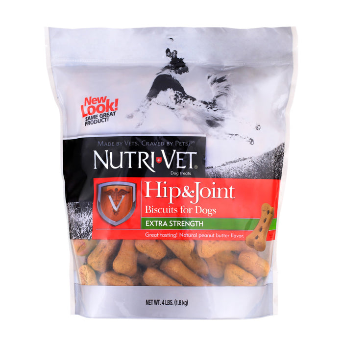 Nutri-Vet Hip & Joint Extra Strength Dog Biscuit Peanut Butter, 1ea/4 lb