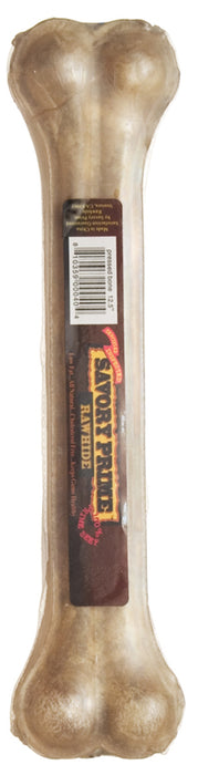 Savory Prime Pressed Rawhide Bones Bulk, Natural, 1ea/12.5 in