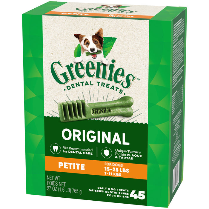 Greenies Dog Dental Treats Original, 1ea/27 oz, 45 ct, Petite