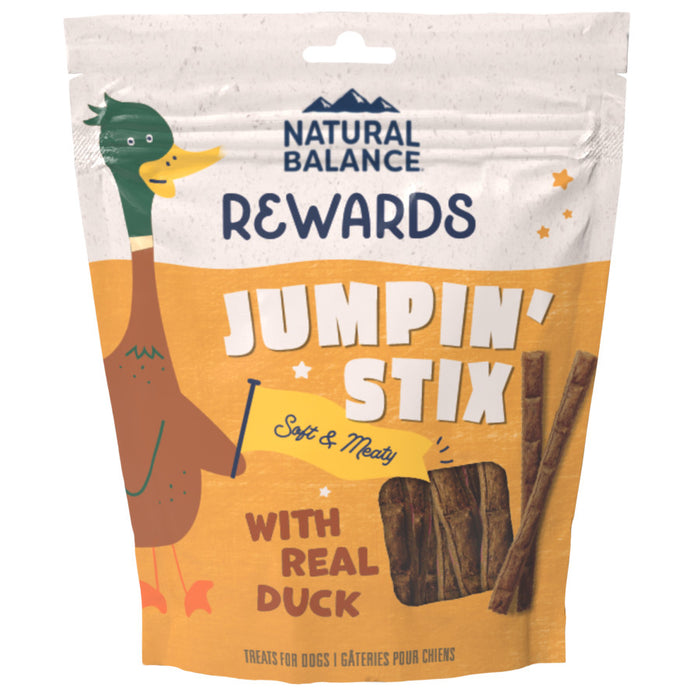 Natural Balance Pet Foods Rewards Jumpin' Stix Soft & Meaty Dog Treats Duck, 1ea/10 oz