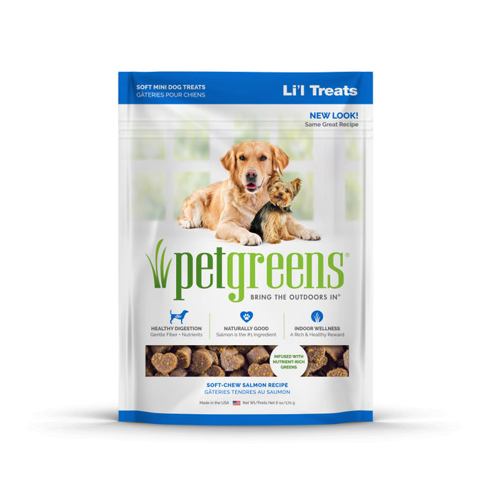 Pet Greens Li'l Treats Soft Mini Dog Treats Salmon, 1ea/6 oz