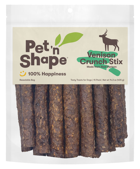 Pet 'N Shape Venison Crunch Stix Dog Treat 1ea/15 ct