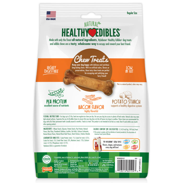 Nylabone Healthy Edibles Meaty Center Natural Dog Treats 1ea/SMall - Up To 30 lb, 12 ct