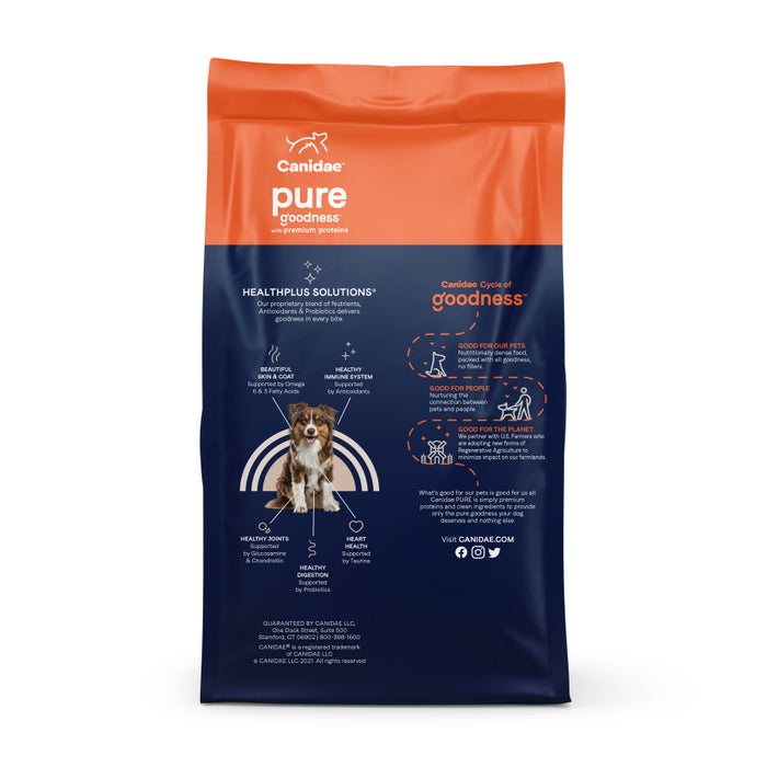 CANIDAE PURE Goodness Grain-Free LID Dry Dog Food Lamb & Pea, 1ea/12 lb