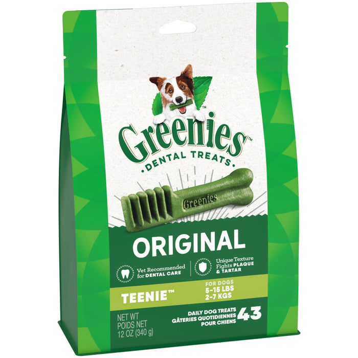 Greenies Dog Dental Treats Original, 1ea/12 oz, 43 ct, Teenie