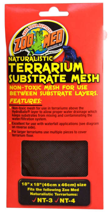 Zoo Med Naturalistic Terrarium Substrate Mesh Black, 1ea/18 In X 18 in