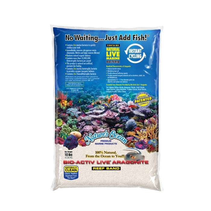 Nature's Ocean Bio-Activ Live Aragonite Live Sand #1, 1ea/10 lb