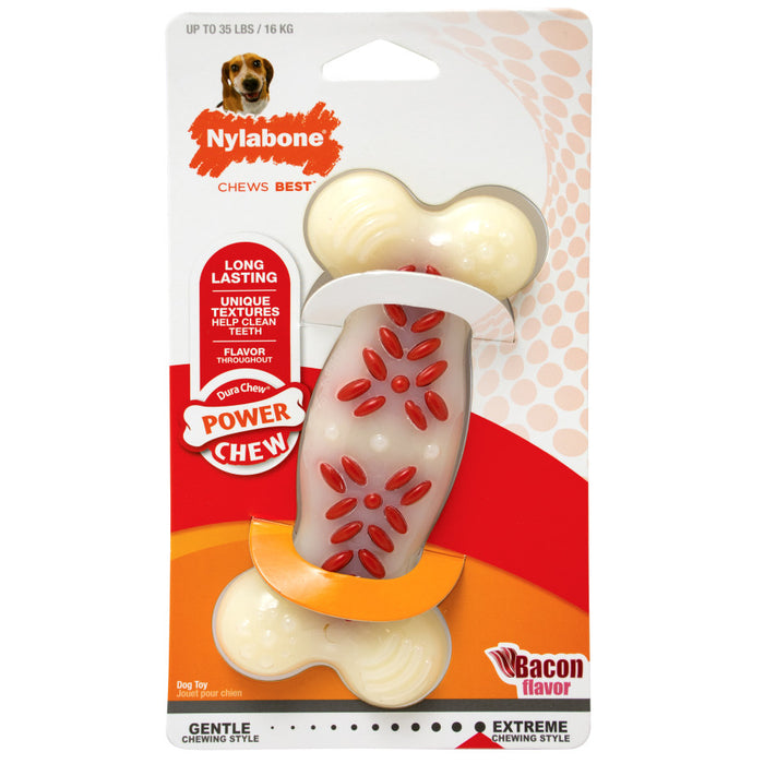 Nylabone Power Chew Action Ridges Chew Toy 1ea/Medium - Up To 35 lb