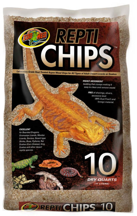 Zoo Med Repti Chips Substrate Brown, 1ea/10 qt