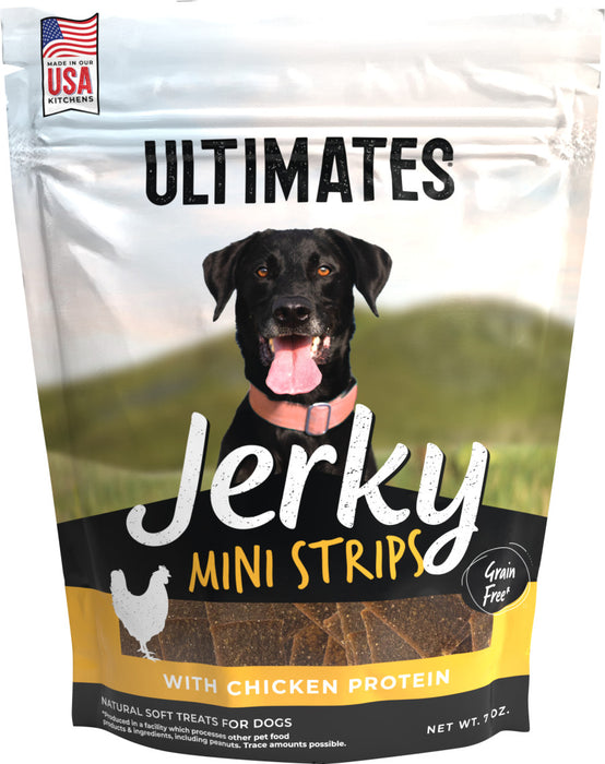 Ultimates Jerky Mini Strips Dog Treats Chicken, 1ea/7 oz