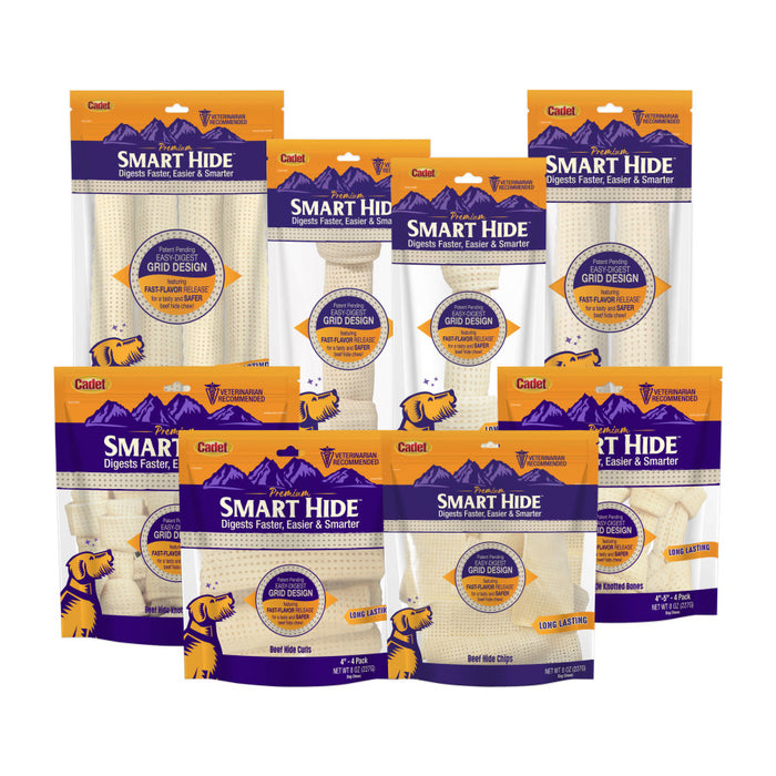 Cadet Smart Hide Easily Digestible Rawhide Knotted Bone for Dogs 1ea/12-13 in, 1 ct