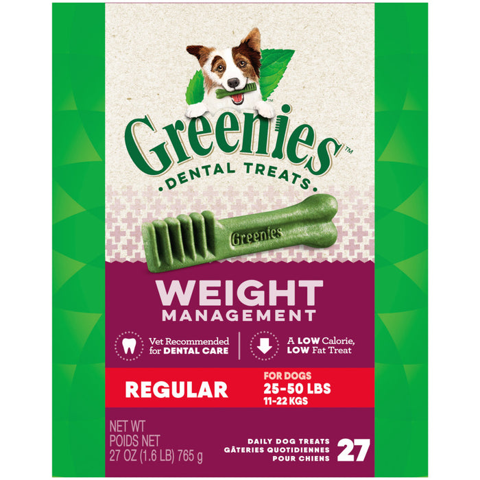 Greenies Weight Management Dog Dental Treats 1ea/27 oz, 27 ct, Regular