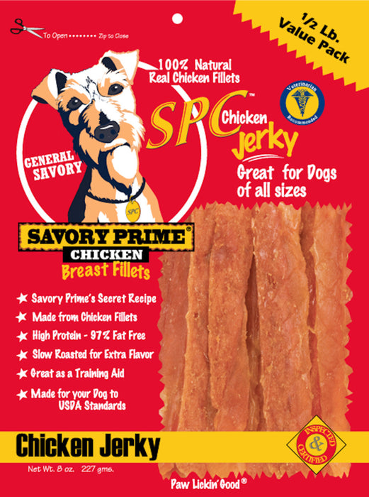 Savory Prime SPC Jerky Treats Chicken, 1ea/8 oz