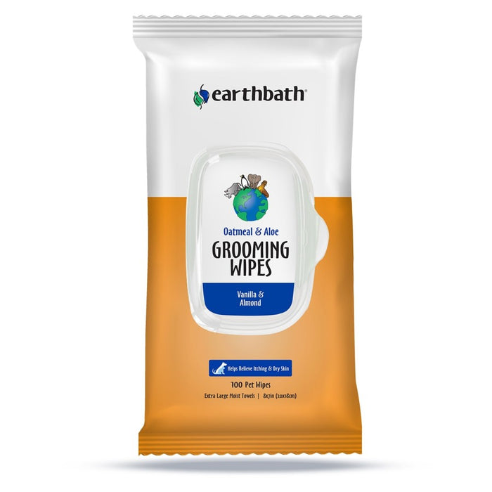 Copy of Earthbath Oatmeal & Aloe Grooming Wipes, Vanilla & Almond Soft-Sided Pouch, 1ea/100 ct