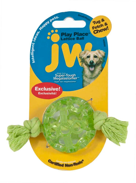 JW Pet PlayPlace Dog toy Lattice Ball Assorted, 1ea/SM