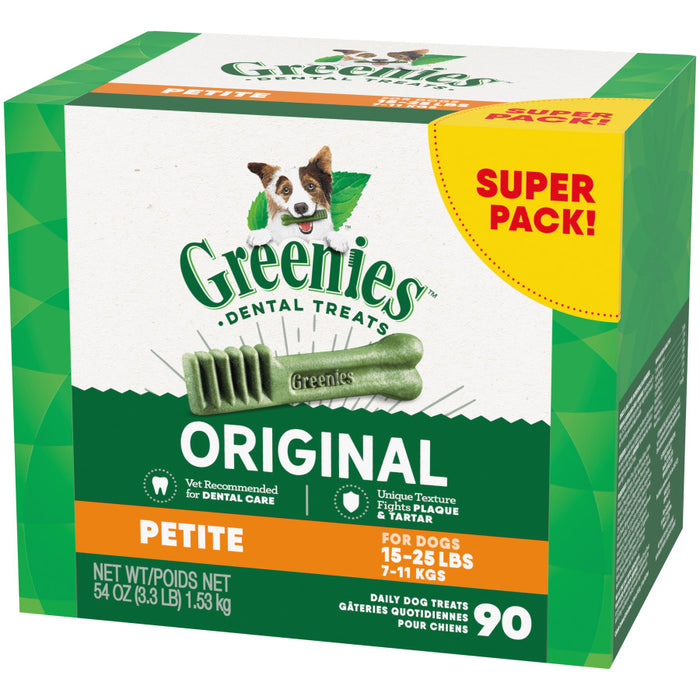 Greenies Dog Dental Treats Original, 1ea/54 oz, 90 ct, Petite