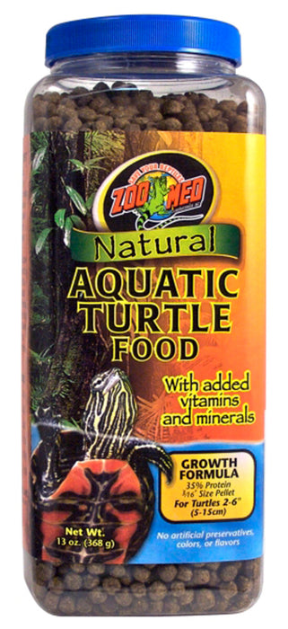 Zoo Med Natural Aquatic Turtle Food Growth Formula Dry Food 1ea/13 oz