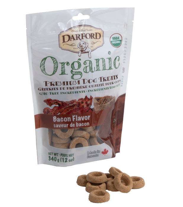 Darford Organic Premium Bacon Flavor Dog Treat Bacon, 1ea/12 oz