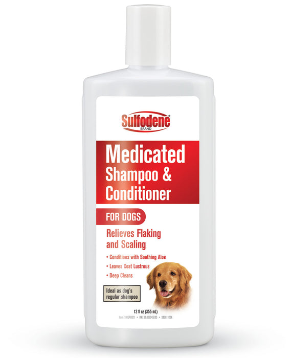 Sulfodene Medicated Shampoo & Conditioner for Dogs 1ea/12 oz