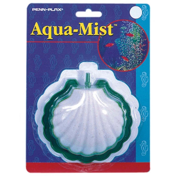 Penn-Plax Aqua-Mist Air Stone Shell White, Green, 1ea