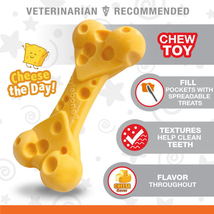 Nylabone Power Chew Cheese Dog Toy 1ea/XL - 50+ lb