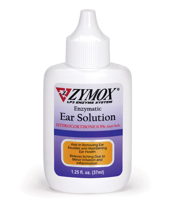 Zymox Ear Solution with .5% hydrocortisone 1.25oz bottle 1ea/1.25 fl oz