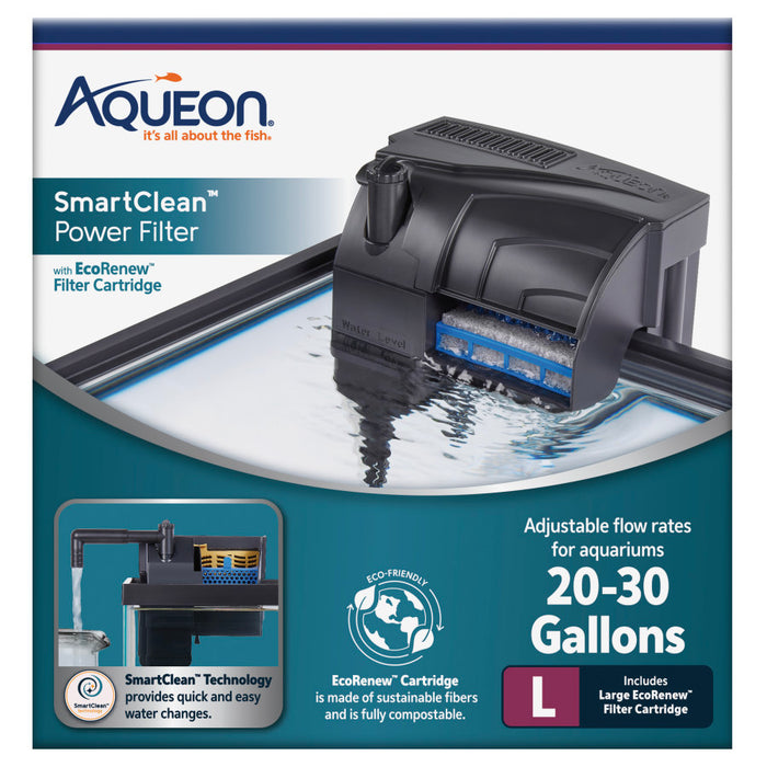 Aqueon SmartClean™ Power Filter with EcoRenew™ Filter Cartridge 1ea/20-30 gal