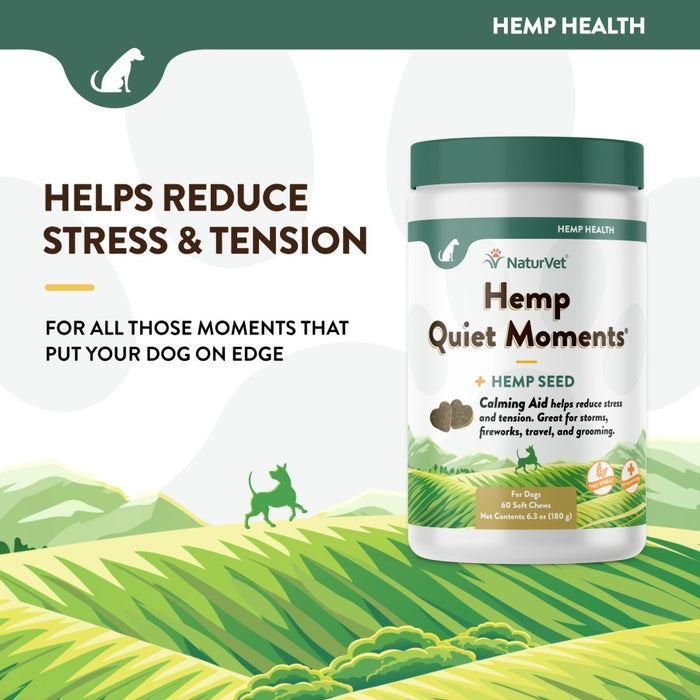 NaturVet Hemp Quiet Moments Soft Chews 1ea/60 ct